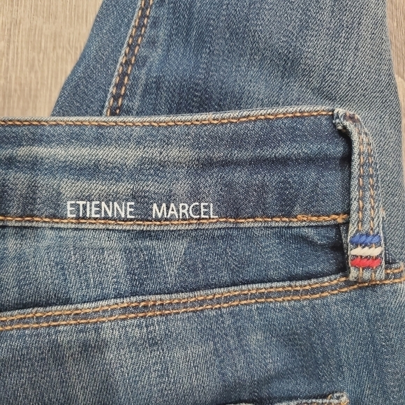 Etienne Marcel Signature Ankle Zip Blue Jeans - Picture 4 of 5